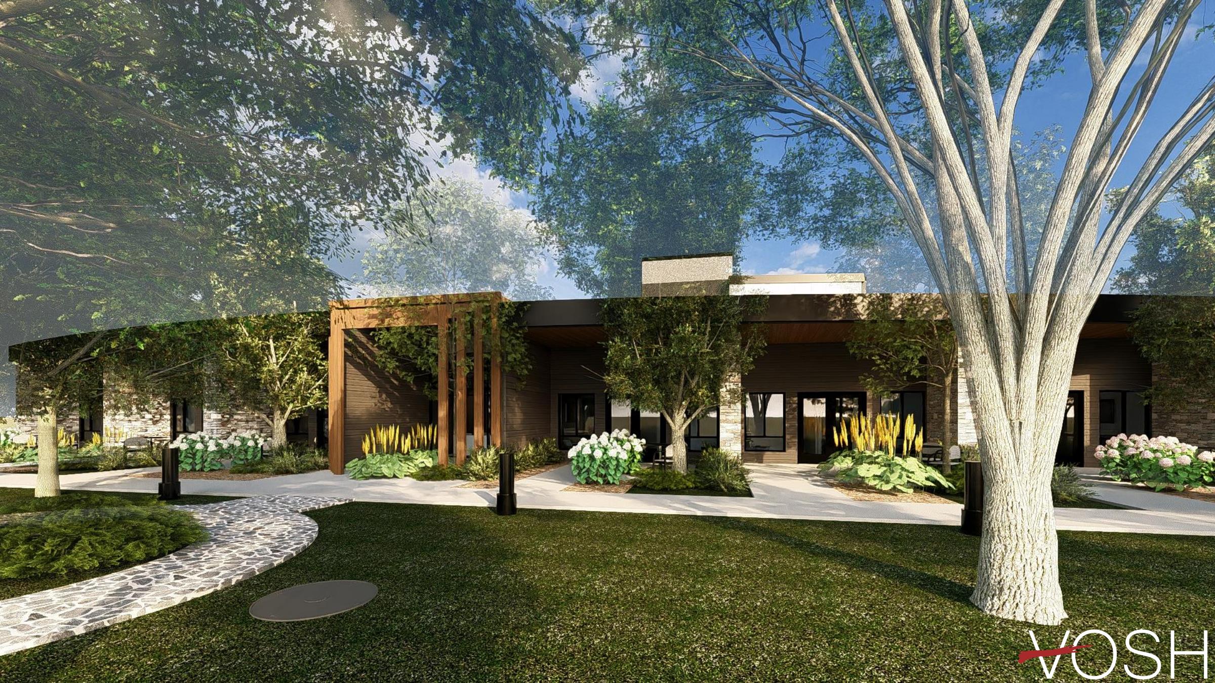 Rendering of Strathmore Care Community's exterior